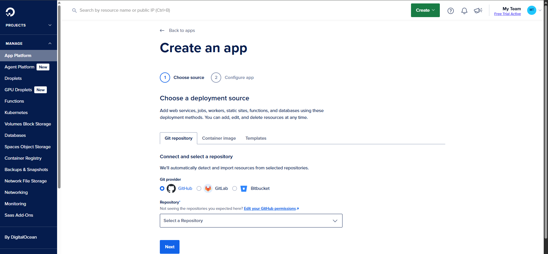 DigitalOcean App Platform